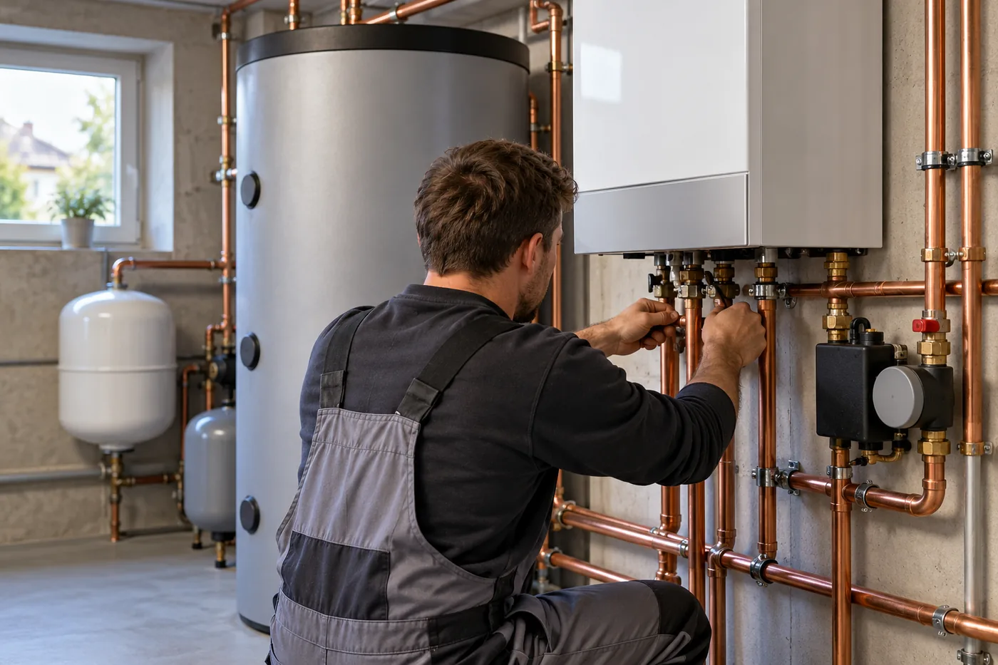 Neue Heiztechnik im Keller